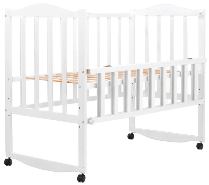 Ліжко Babyroom Зайченя ZL101 відкидний бік біле