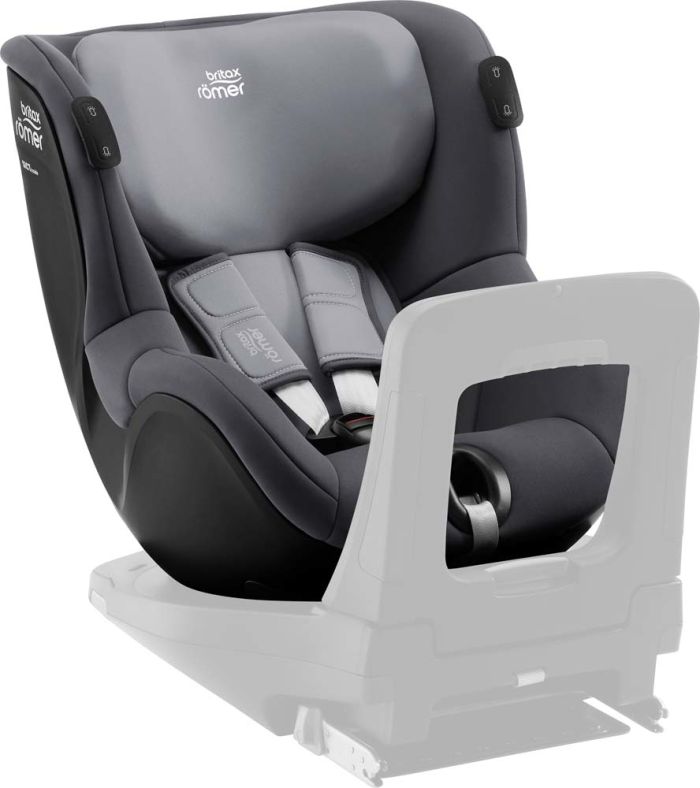 Автокресло BRITAX-ROMER DUALFIX iSENSE Midnight Grey с платформой FLEX BASE