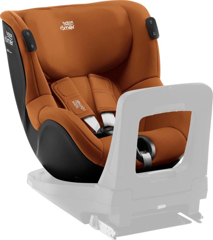 Автокрісло BRITAX-ROMER DUALFIX iSENSE Golden Cognac з платформою FLEX BASE