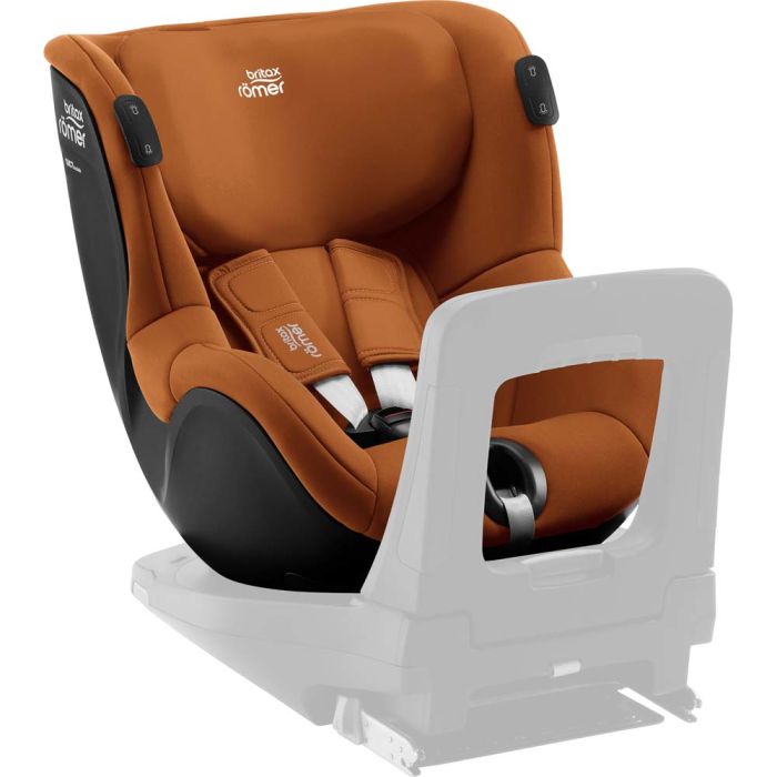 Автокрісло BRITAX-ROMER DUALFIX iSENSE Golden Cognac з платформою FLEX BASE