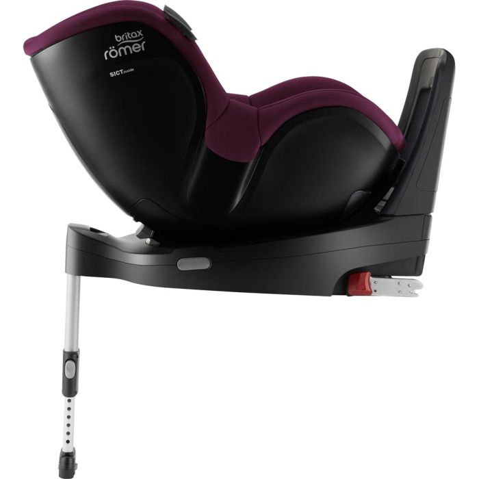 Автокрісло BRITAX-ROMER DUALFIX iSENSE Burgundy Red з платформою FLEX BASE