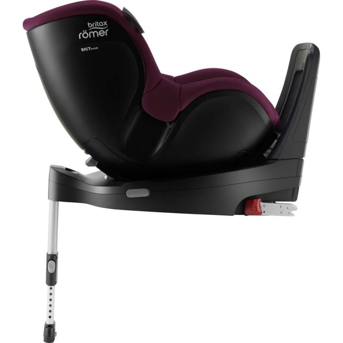 Автокрісло BRITAX-ROMER DUALFIX iSENSE Burgundy Red з платформою FLEX BASE