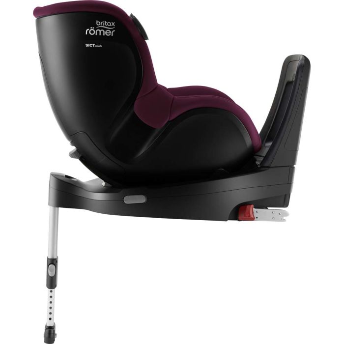 Автокрісло BRITAX-ROMER DUALFIX iSENSE Burgundy Red з платформою FLEX BASE