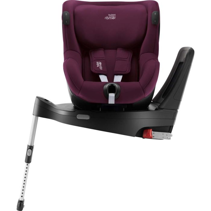 Автокрісло BRITAX-ROMER DUALFIX iSENSE Burgundy Red з платформою FLEX BASE