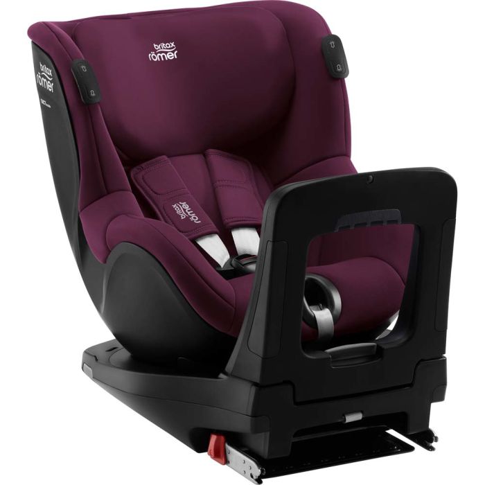 Автокрісло BRITAX-ROMER DUALFIX iSENSE Burgundy Red з платформою FLEX BASE