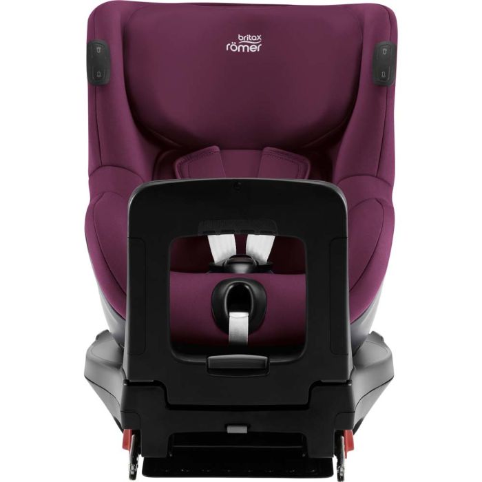 Автокрісло BRITAX-ROMER DUALFIX iSENSE Burgundy Red з платформою FLEX BASE