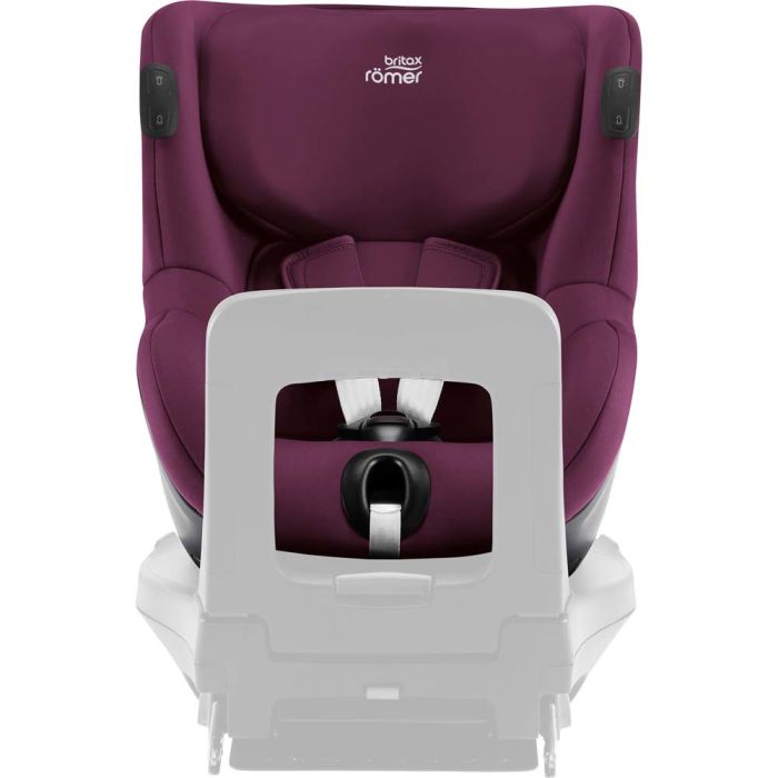 Автокрісло BRITAX-ROMER DUALFIX iSENSE Burgundy Red з платформою FLEX BASE