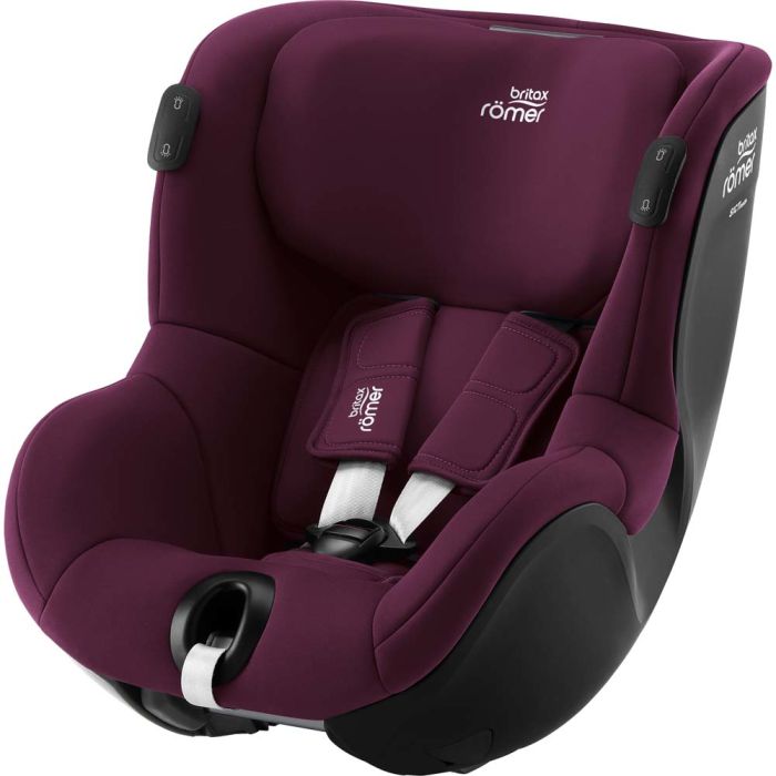 Автокрісло BRITAX-ROMER DUALFIX iSENSE Burgundy Red з платформою FLEX BASE