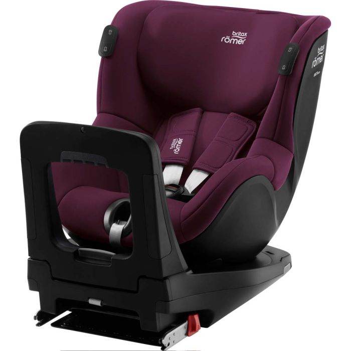 Автокрісло BRITAX-ROMER DUALFIX iSENSE Burgundy Red з платформою FLEX BASE