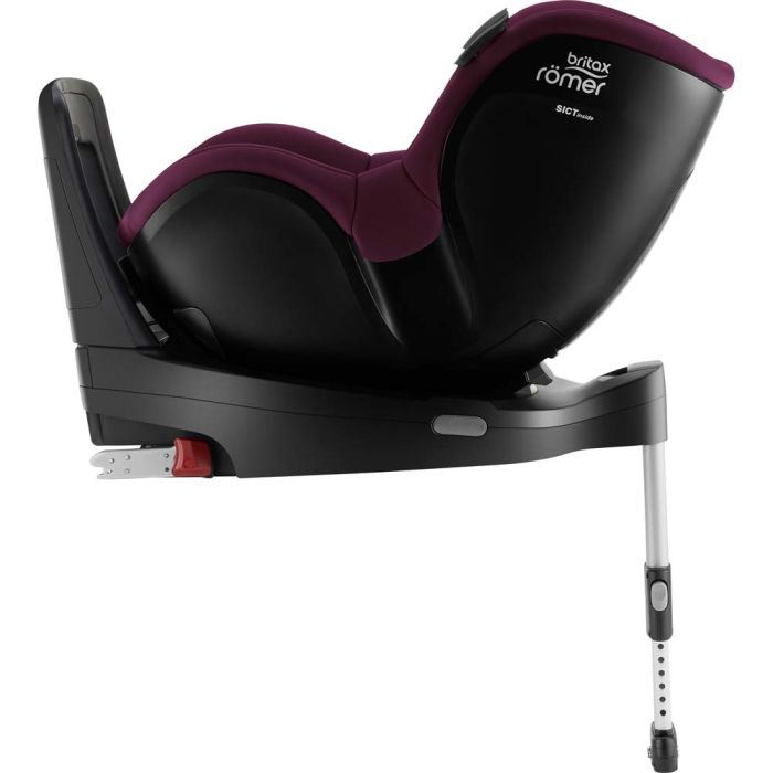 Автокрісло BRITAX-ROMER DUALFIX iSENSE Burgundy Red з платформою FLEX BASE