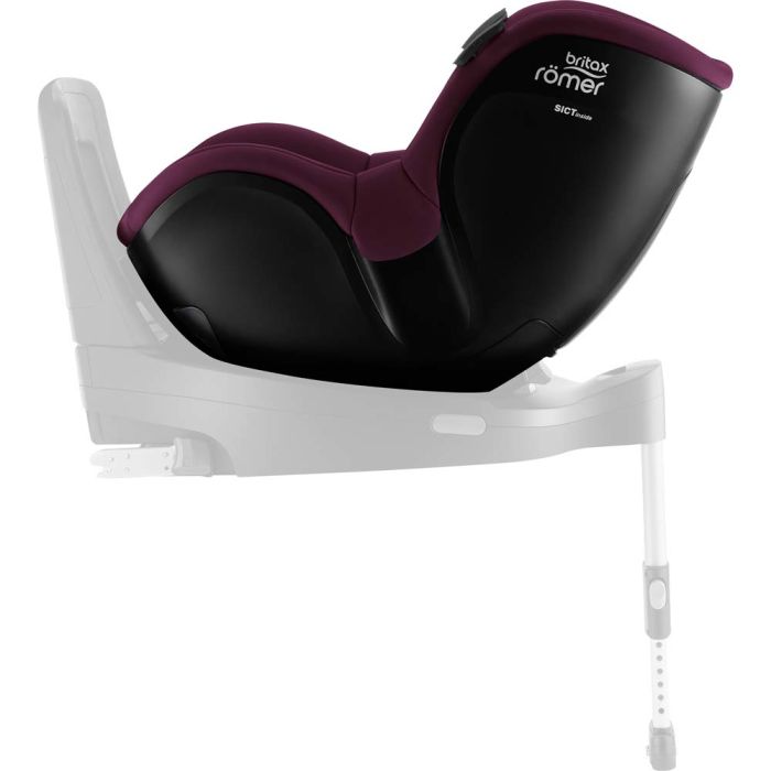 Автокрісло BRITAX-ROMER DUALFIX iSENSE Burgundy Red з платформою FLEX BASE