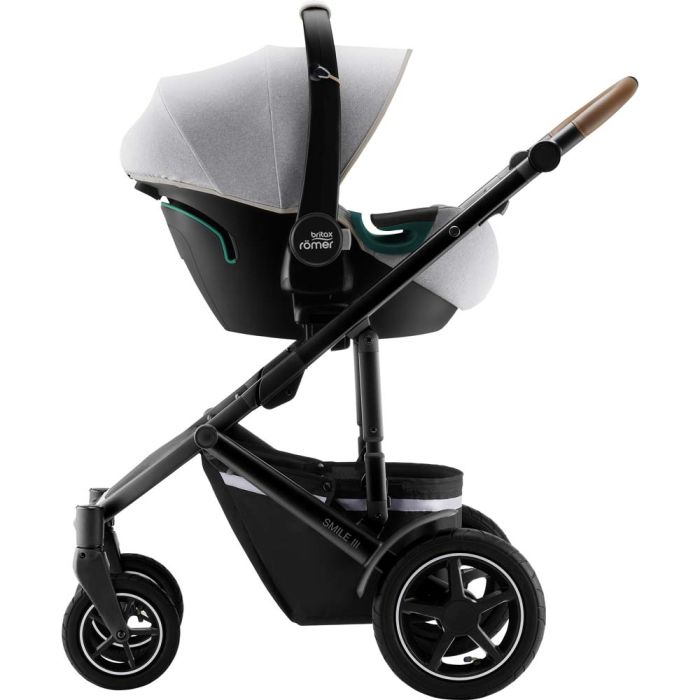 Автокресло BRITAX-ROMER BABY-SAFE3 i-SIZE Nordic Grey с платформой FLEX BASE