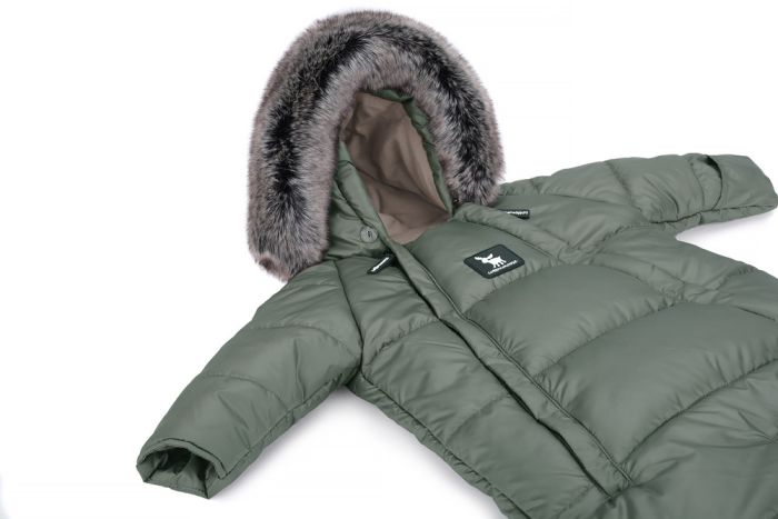 Зимний комбинезон - трансформер Cottonmoose Moose 0-6 M 767/141 jungle green (хаки)