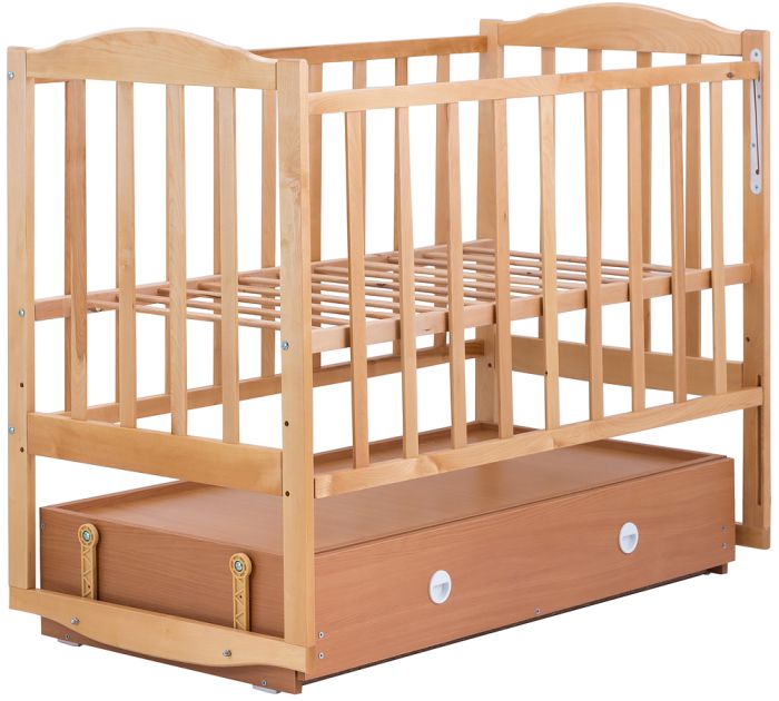 Кровать Babyroom Зайчонок Z304 маятник, ящик  лакированная