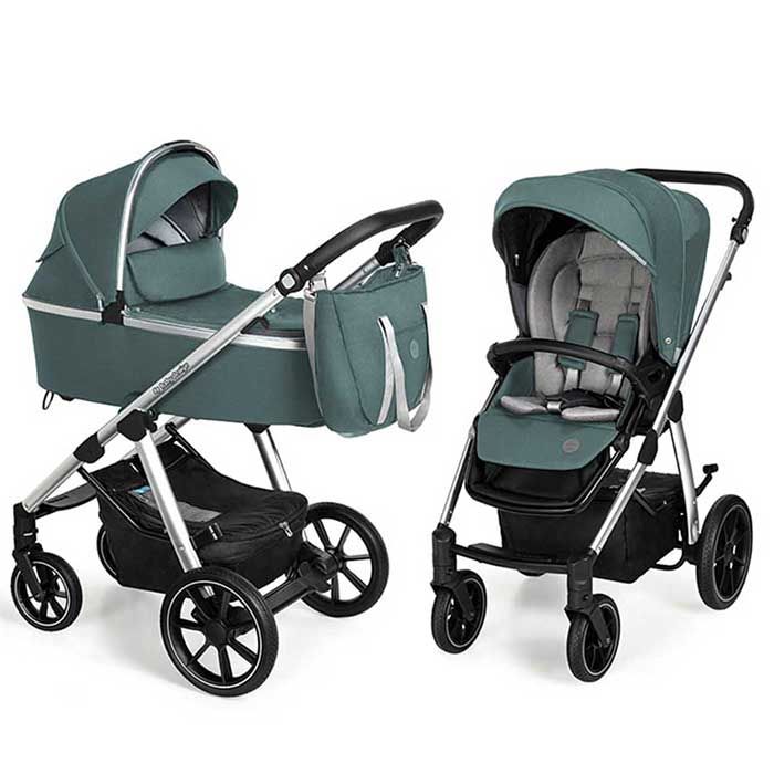 Коляска 2 в 1 Baby Design BUENO 205 TURQUOISE (без вышивки)