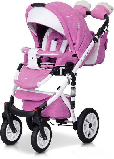 Коляска 2 в 1 Riko Brano Ecco 18 Baby Pink