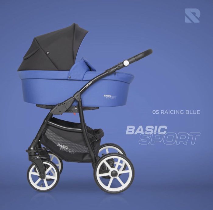 Коляска 2 в 1 Riko Basic Sport 05 Raicing Blue