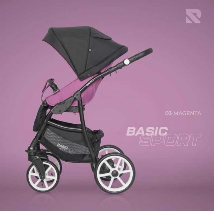 Коляска 2 в 1 Riko Basic Sport 03 Magenta