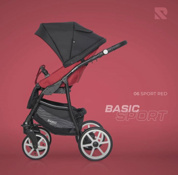 Коляска 2 в 1 Riko Basic Sport 06 Sport Red