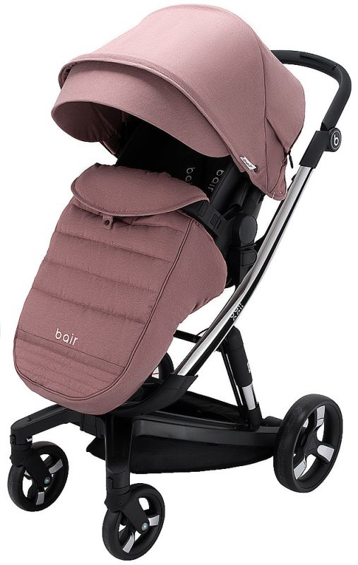 Коляска 2 в 1 Bair Electra B-touch system BE-04 dark pink (розовый)