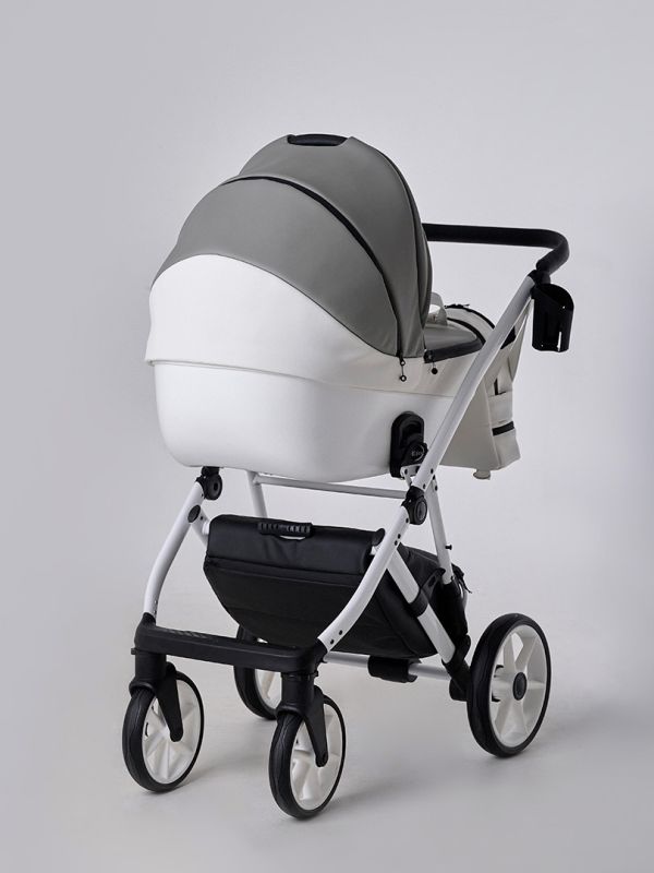 Коляска 2 в 1 Kidex M-FLY Light Grey White