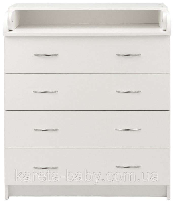 Пеленальний комод Babyroom Комод 4 тел.Big 102x80x50 білий