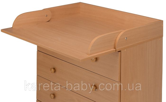 Пеленальний комод Babyroom Комод 4 тел.Big 102x80x50 бук