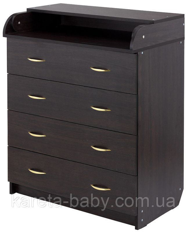 Пеленальний комод Babyroom Комод 4 тел.Big 102x80x50 венге