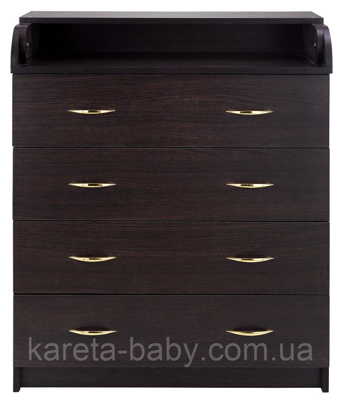 Пеленальний комод Babyroom Комод 4 тел.Big 102x80x50 венге