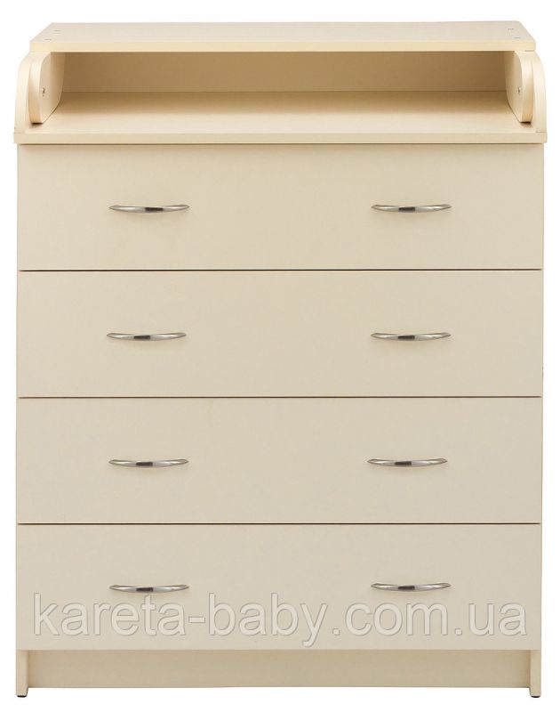 Пеленальний комод Babyroom Комод 4 тел.Big 102x80x50 ваніль