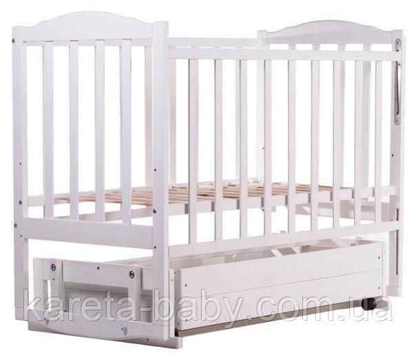 Ліжко Babyroom Зайченя Z301 маятник, ящик біле