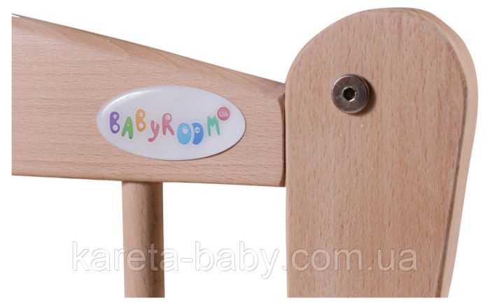 Кровать Babyroom Елит маятник, ящик, откидной бок DEMYO-5  бук светлый (натуральный)