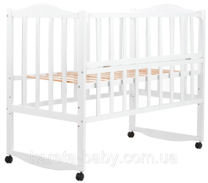 Ліжко Babyroom Зайченя ZL101 відкидний бік біле