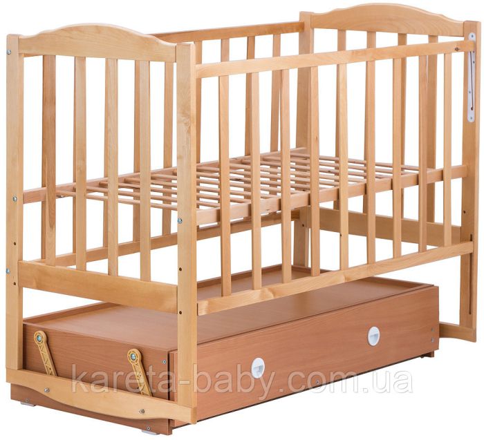 Кровать Babyroom Зайчонок Z304 маятник, ящик  лакированная