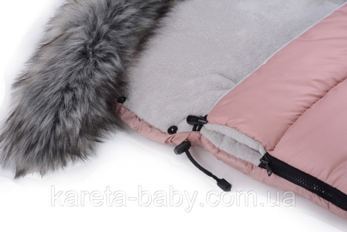 Зимовий конверт Cottonmoose Combi 736/111/72/142 pink (рожева пудра)