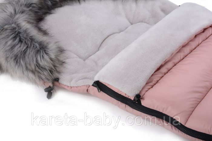 Зимовий конверт Cottonmoose Combi 736/111/72/142 pink (рожева пудра)