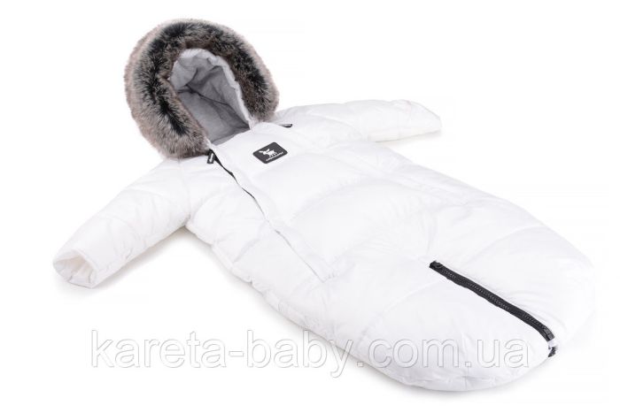 Зимний комбинезон - трансформер Cottonmoose Moose 0-6 M 767/71 white (белый)