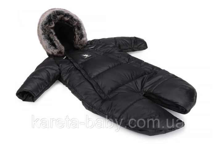 Зимовий комбінезон – трансформер Cottonmoose Moose 0-6 M 767/65 black (чорний)