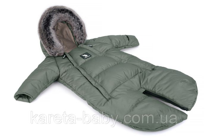 Зимний комбинезон - трансформер Cottonmoose Moose 0-6 M 767/141 jungle green (хаки)