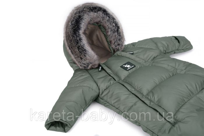 Зимний комбинезон - трансформер Cottonmoose Moose 0-6 M 767/141 jungle green (хаки)