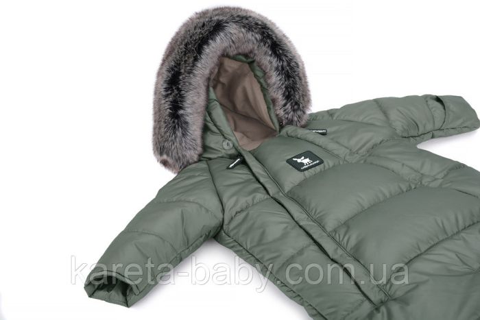 Зимний комбинезон - трансформер Cottonmoose Moose 0-6 M 767/141 jungle green (хаки)