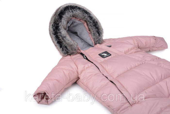 Зимний комбинезон - трансформер Cottonmoose Moose 0-6 M 767/111 pink (розовая пудра)