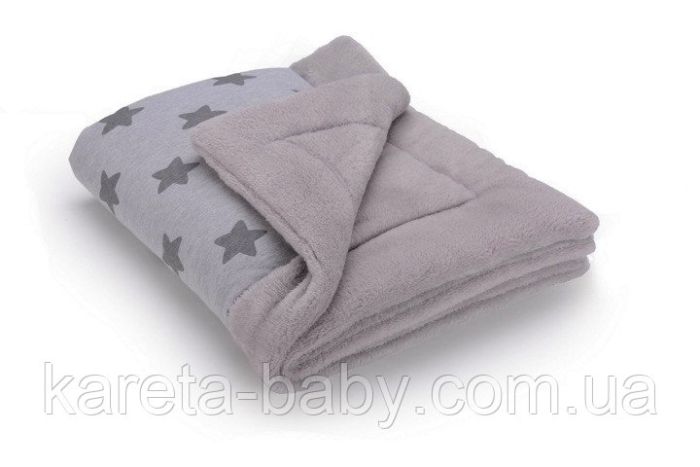 Теплий плед Cottonmoose KO 743/28/72 gray star cotton jersey (світло-сірий (зірки))