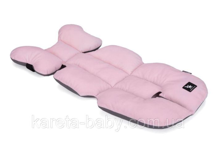 Матрас в коляску и автокресло Cottonmoose Air 828/150/99 velvet rosa siatka szara (розовый (бархат))