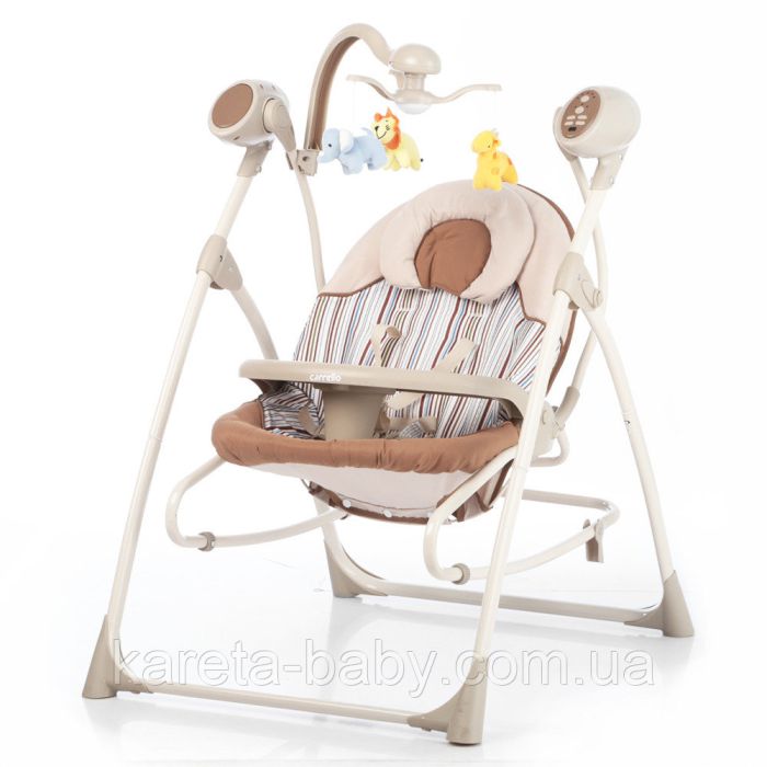 Крісло-гойдалка CARRELLO Nanny 3 в 1 CRL-0005 Beige Stripe /1/ MOQ