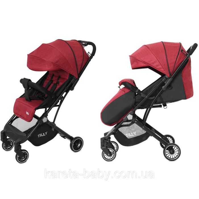 Прогулочная коляска Tilly Bella T-163 Brick Red +дождевик S/1/