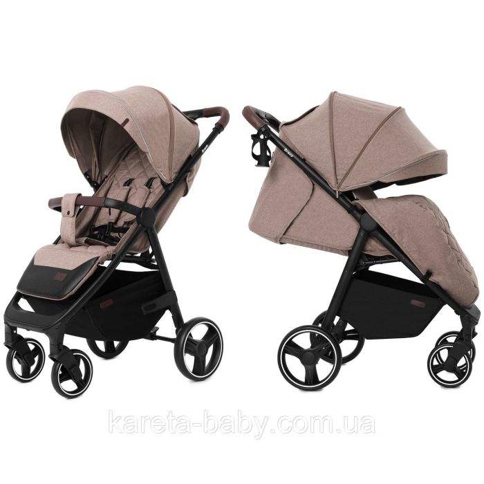 Коляска прогулочная Carrello Bravo CRL-8512 Linen Beige +дождевик L