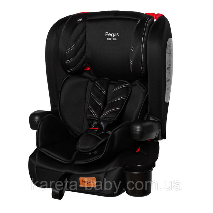 Автокресло TILLY Pegas T-534 Black группа 1/2/3 ISOFIX /1/