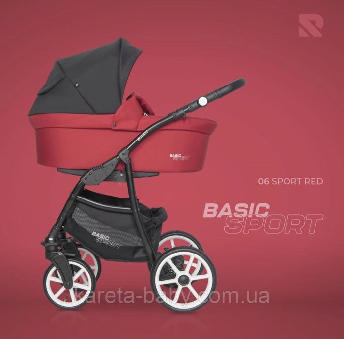 Коляска 2 в 1 Riko Basic Sport 06 Sport Red