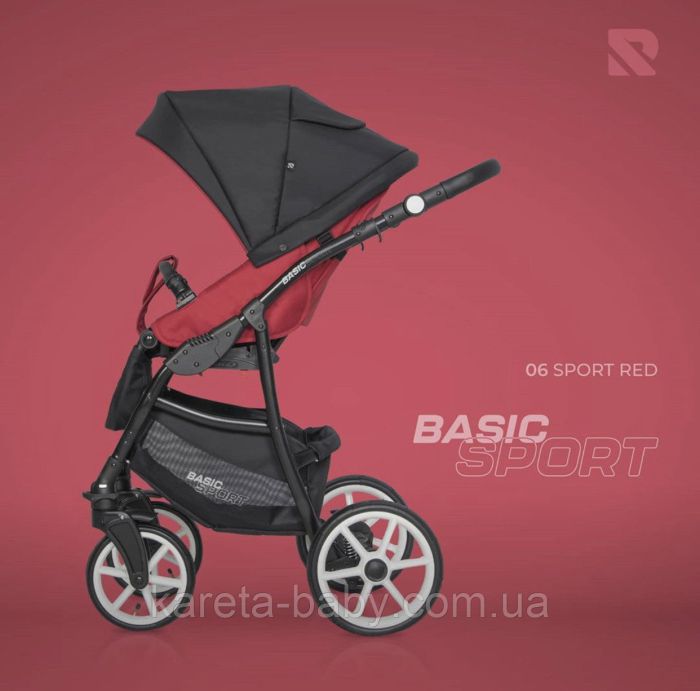 Коляска 2 в 1 Riko Basic Sport 06 Sport Red